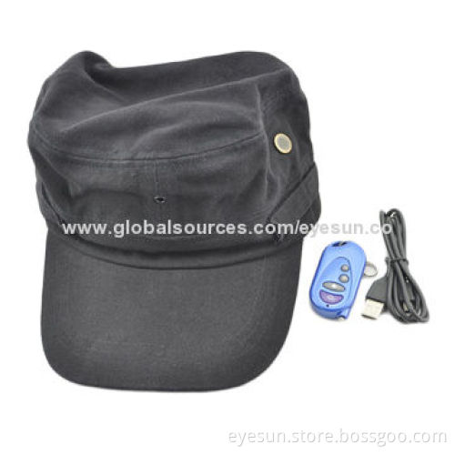 Multifunction Cap Hidden Camera w/Video, Music, Bluetooth and Remote Control Functions for Option
